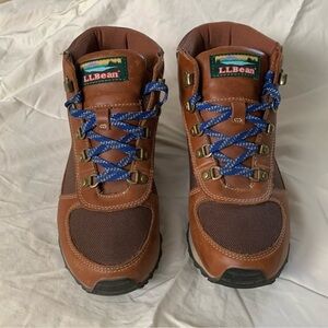 L.L. Bean Women’s  Katajin Tan and Blue hiking boots size 8